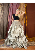 XS/0/2 Tiered Skirt with Pockets - The Morgan Factory